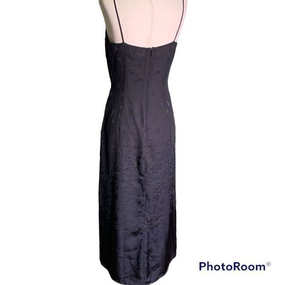 Y2k Black spaghetti strap dress two-tone print design‎ from Japan - Picture 3 of 12